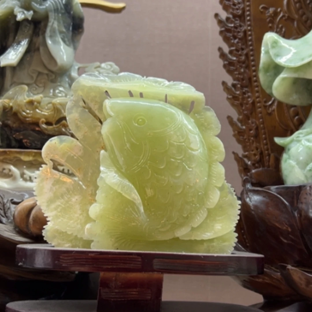 【闪购商品】玉家居摆件连年有余