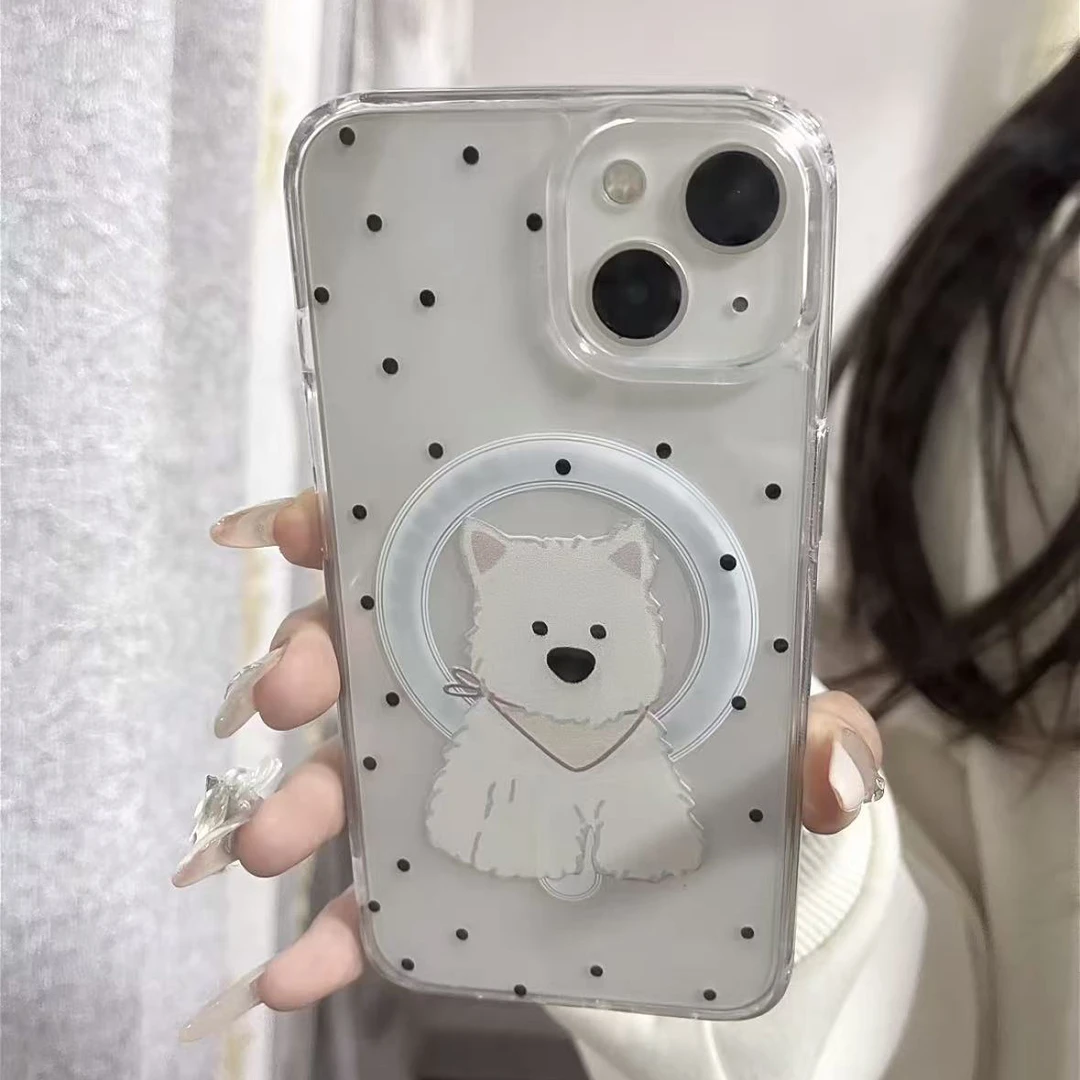 西高地适用苹果17手机壳13/14ProMax卡通iPhone16/INS风17P