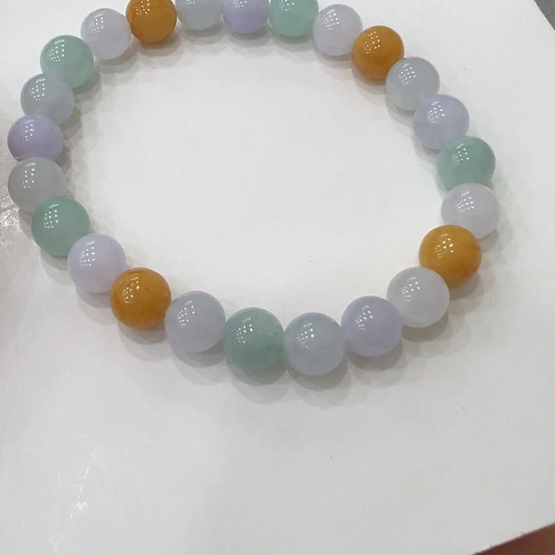 翡翠手镯未镶嵌多宝手串