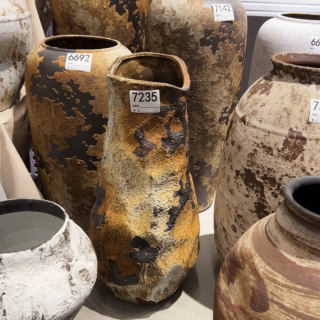 瓶7235高50口12陶瓷花瓶无孔