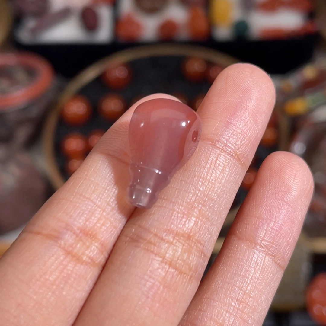 未镶嵌三通 对孔 11.2mm 不换退南红玛瑙