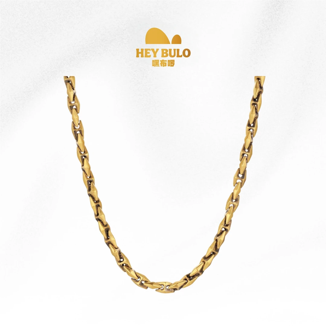 HEYBULO方棱格项链 百搭时尚经典素款