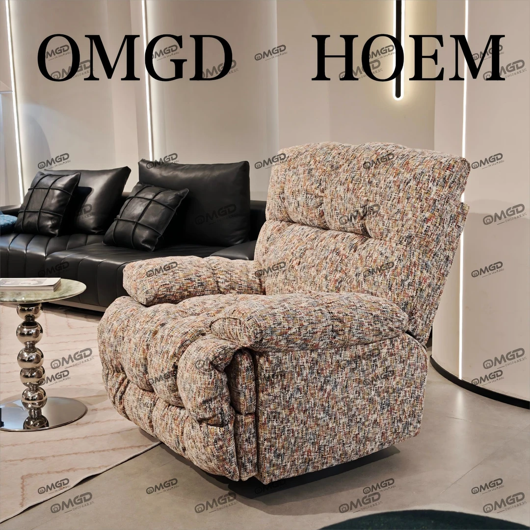 【电动按摩棉花糖】进口布艺|万得弗电机|阳台客厅功能沙发意式