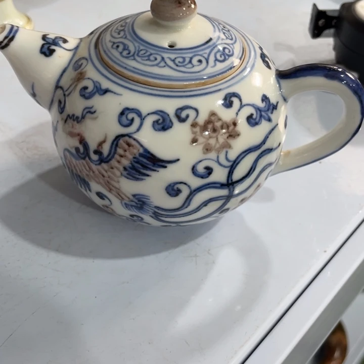 陶土用****6青花瓷器壶子