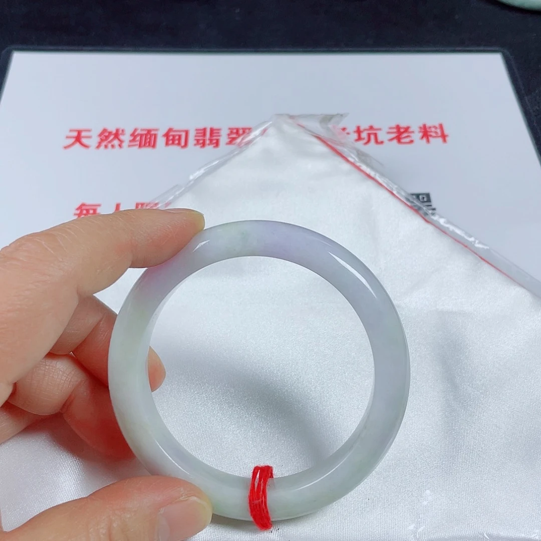 翡翠未镶嵌手镯天然翡翠手镯57.8