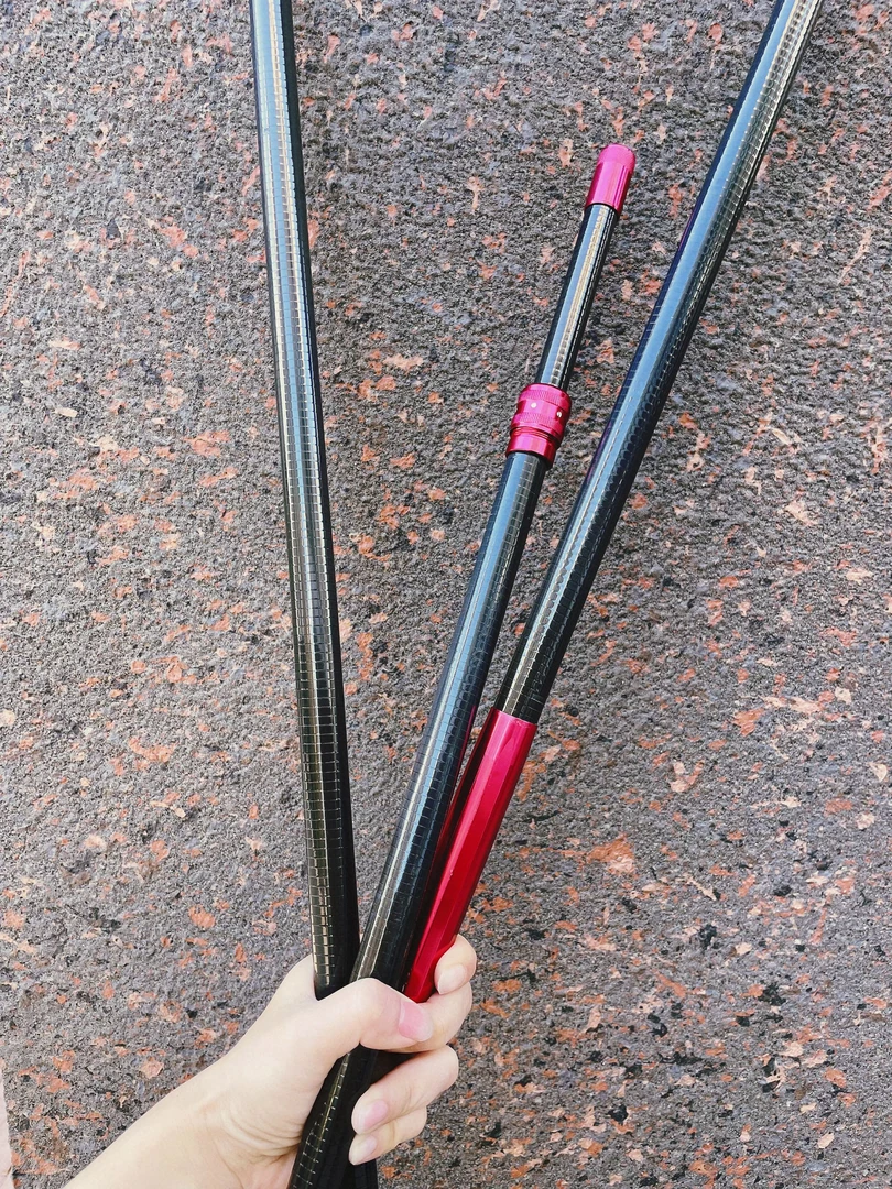 【老蔡精品】高碳素 超轻 超超硬  竞技抄网杆支架