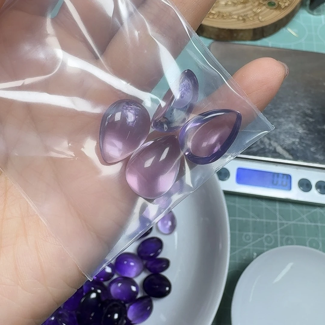 小***石铜合金无水滴紫色
