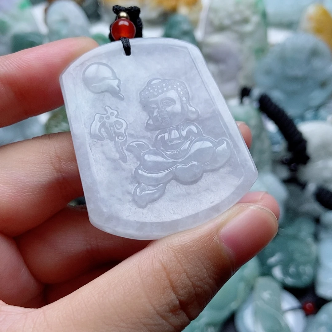 翡翠未镶嵌吊坠(不含链)1