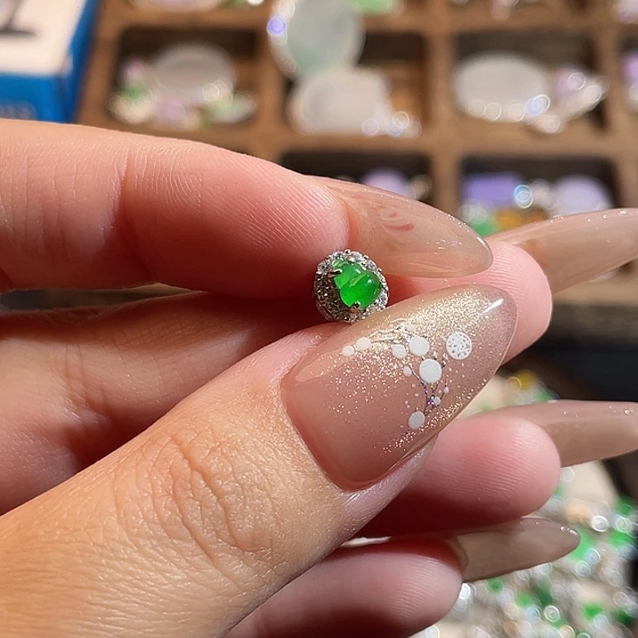 翡翠银S925镶嵌颈饰