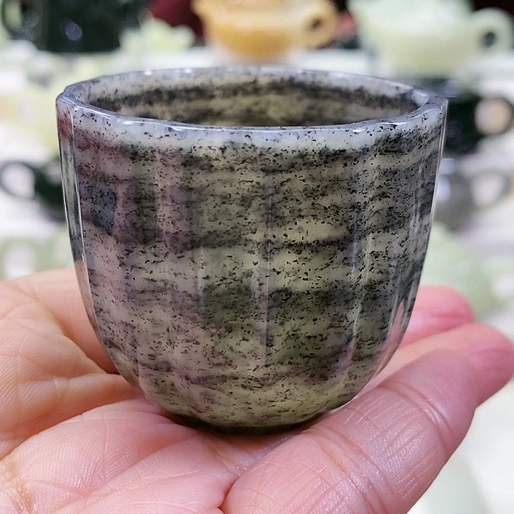 未镶嵌和田玉挂件茶杯65m l