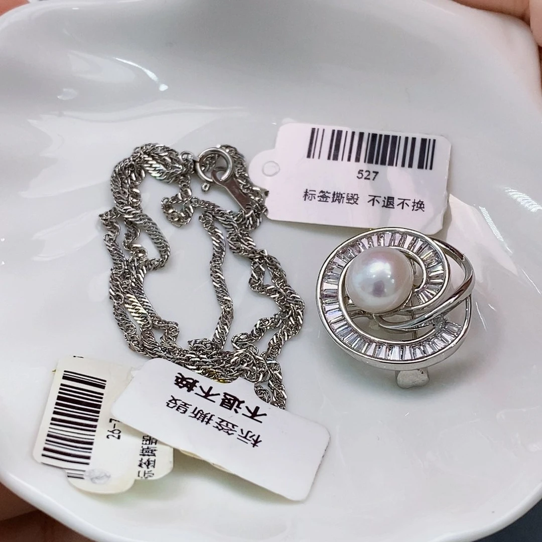 未镶嵌胸针套装淡水珍珠安*妮