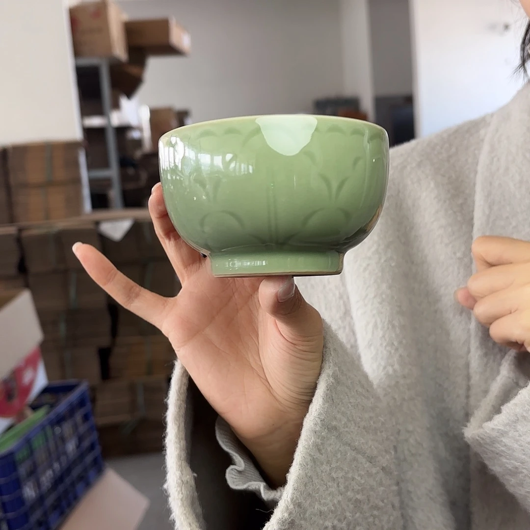 龙泉云间青瓷小米茶器