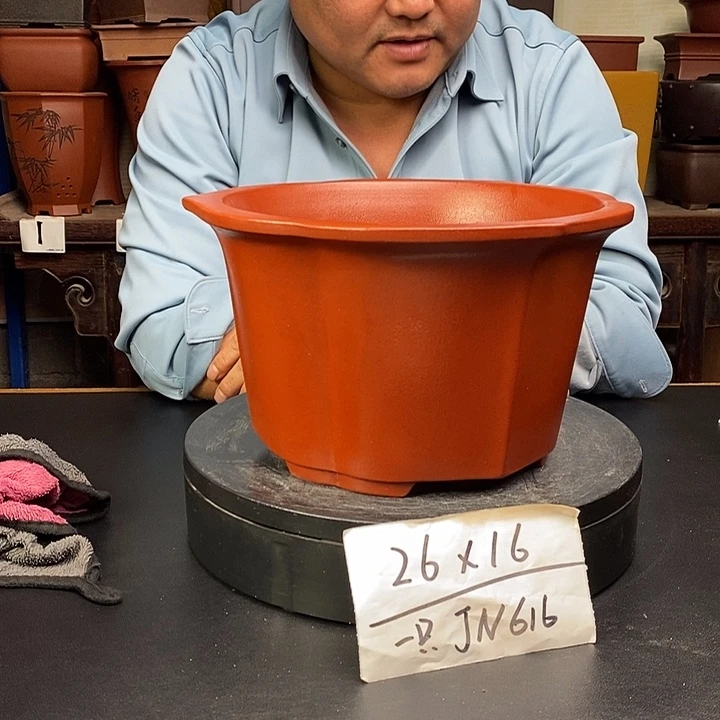 紫砂花盆货号一只JJ616