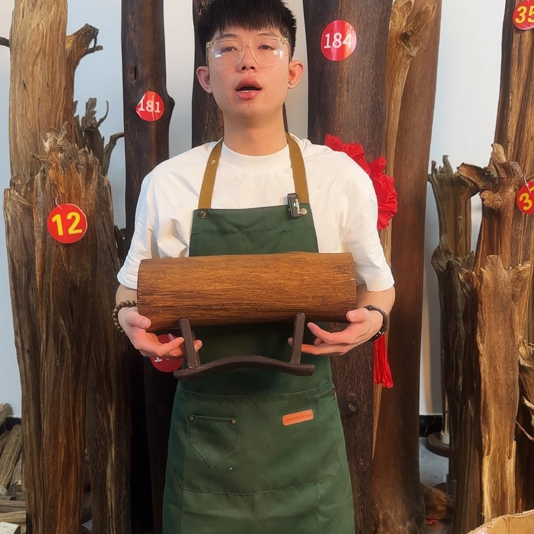沉香摆件天然沉香原木摆件➕底座