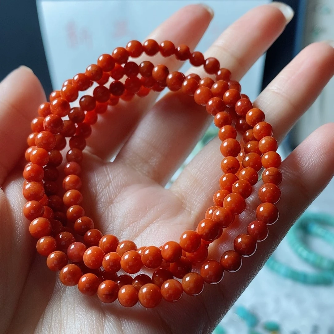 南红玛瑙颈饰未镶嵌