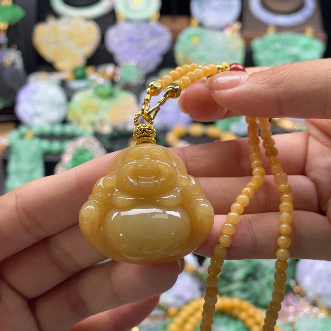 翡翠未镶嵌颈饰代编织