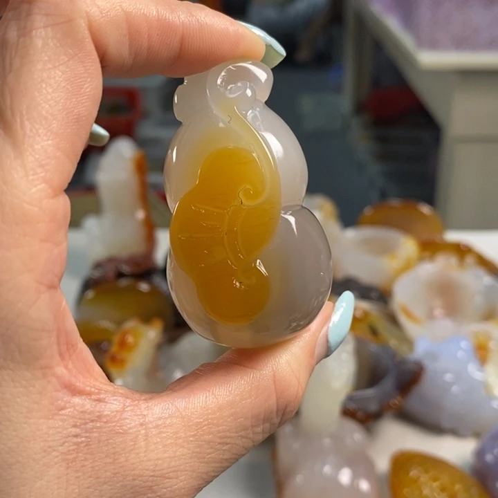 玛瑙/玉髓吊坠(不含链)未镶嵌