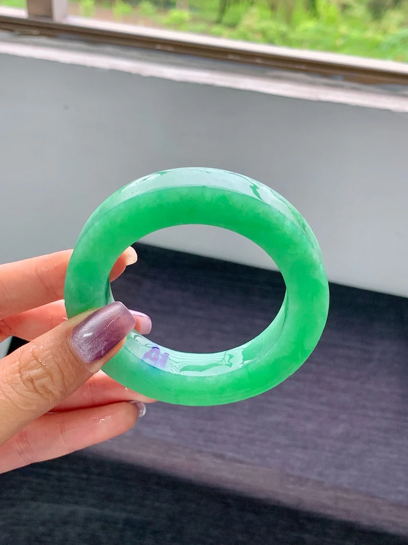 天然缅甸翡翠A货镯胚直播咨询专用链接