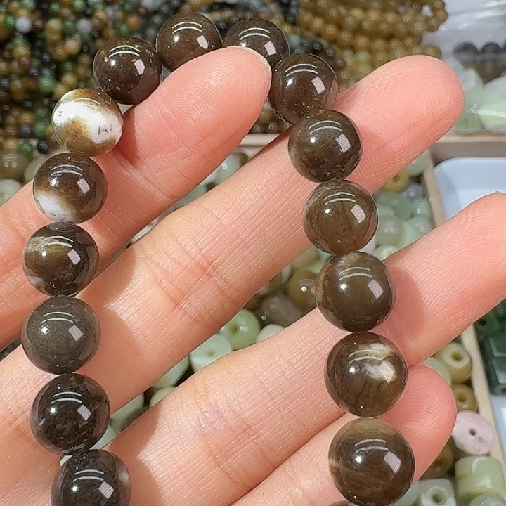 和田玉（糖玉）未镶嵌手链10mm