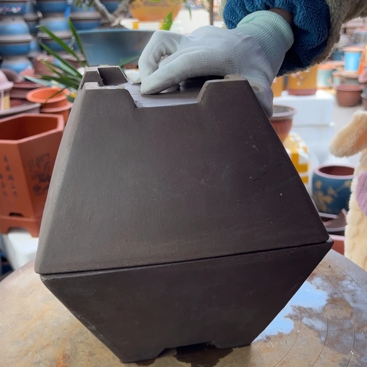 紫砂宜兴紫砂方斗23+23