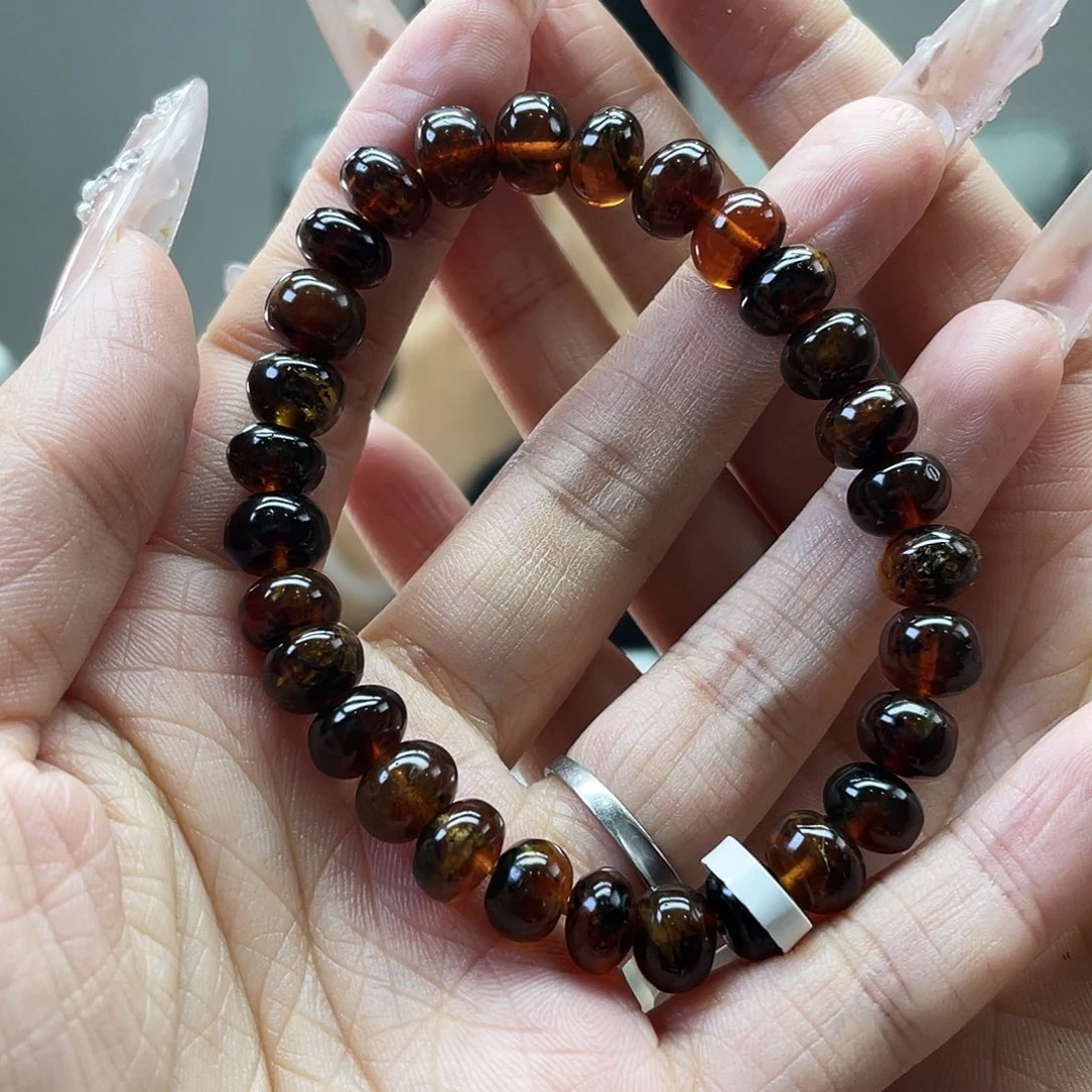 琥珀未镶嵌裸石8花珀