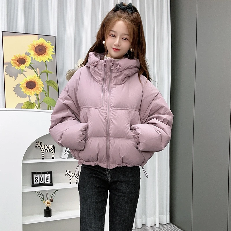 冬季新款羽绒服女连帽宽松加厚保暖短款显瘦百搭小个子女装外套潮