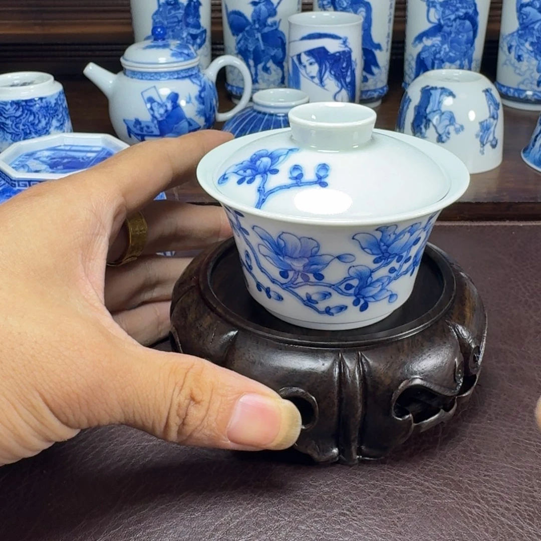 瓷片当代景德镇陶瓷手绘茶具