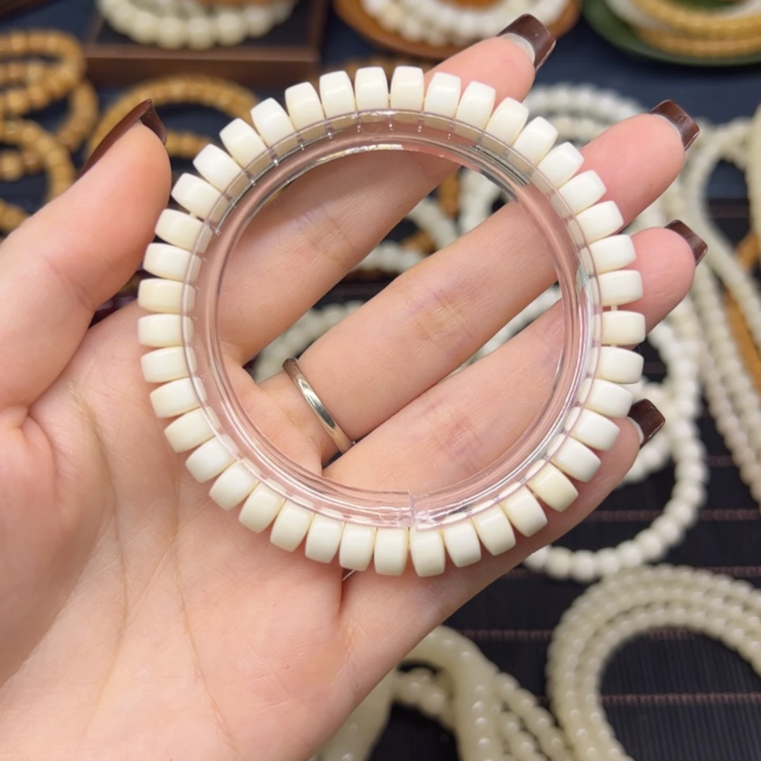 白玉菩提手串药片8*5