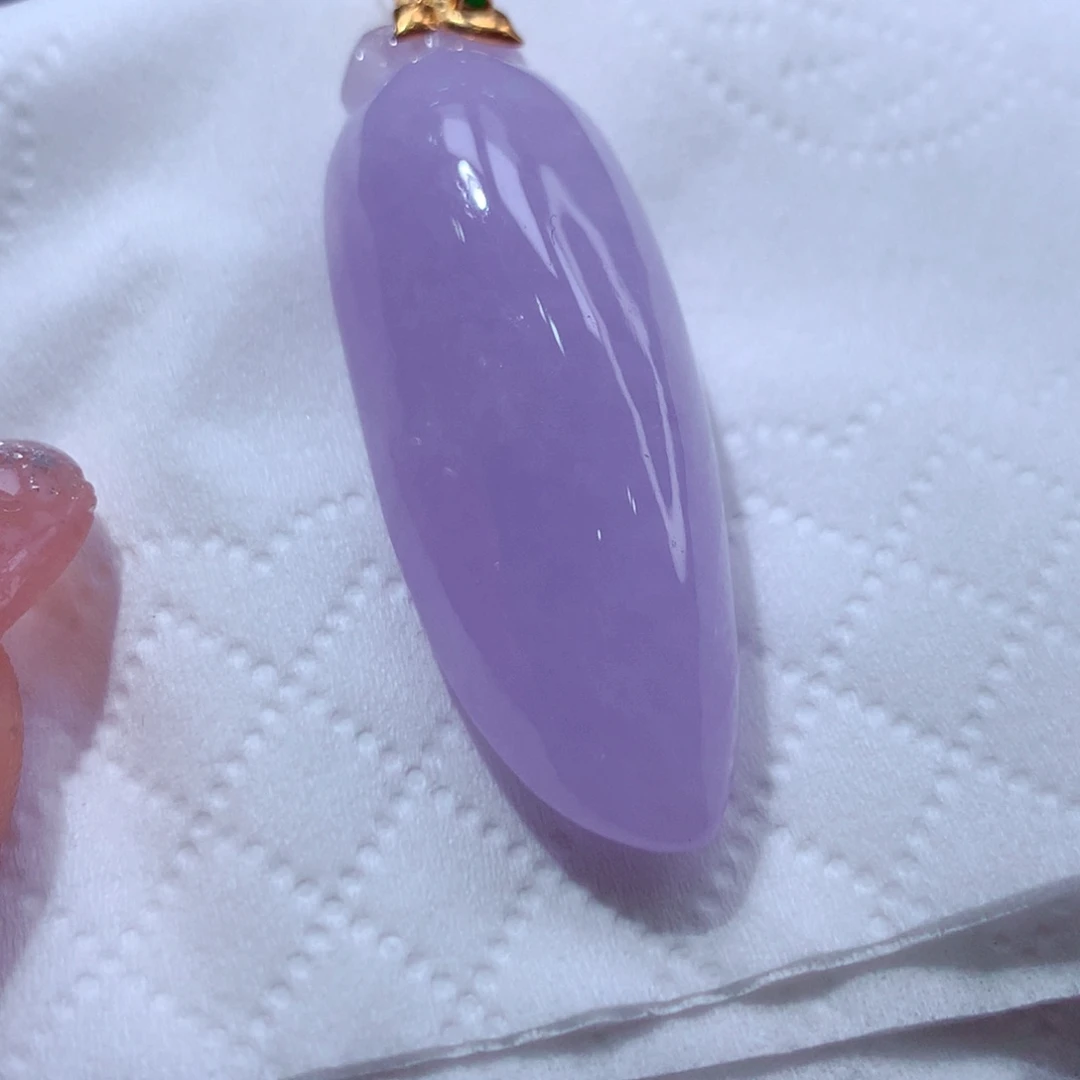 定制翡翠18K金镶嵌翡翠