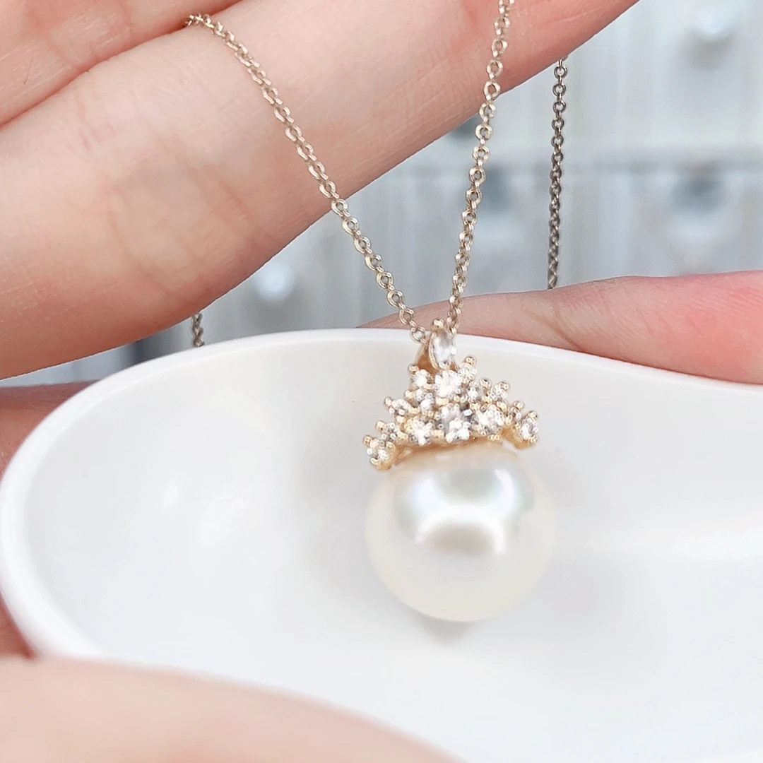 淡水珍珠吊坠(赠链)合金