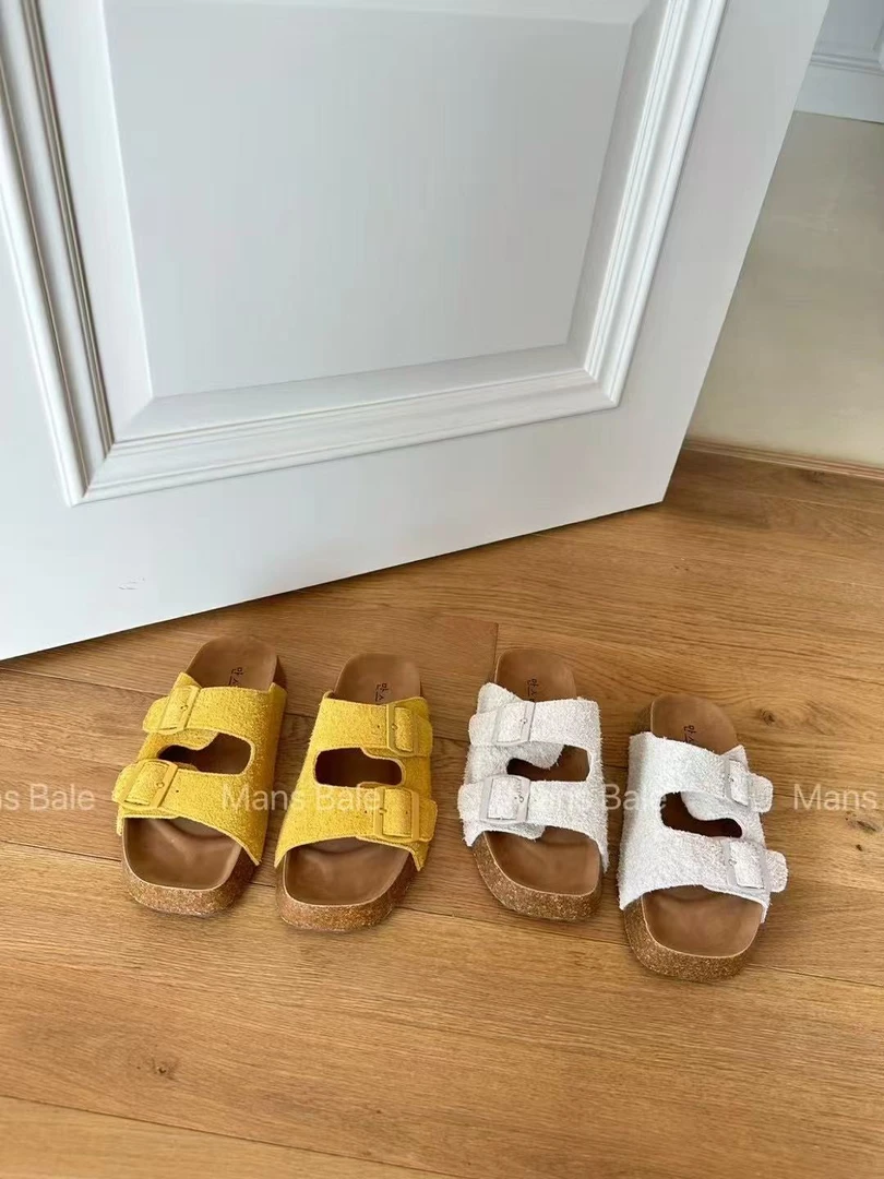 踩屎感一字扣勃肯拖鞋外穿休闲懒人拖运动罗马凉拖鞋5110-7