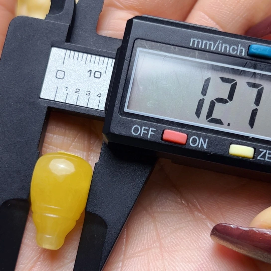 琥珀裸石未镶嵌Z**?12mm微瑕三通