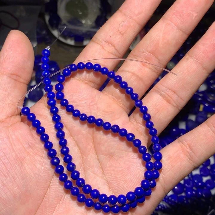 钰***雲青金石未镶嵌4长链