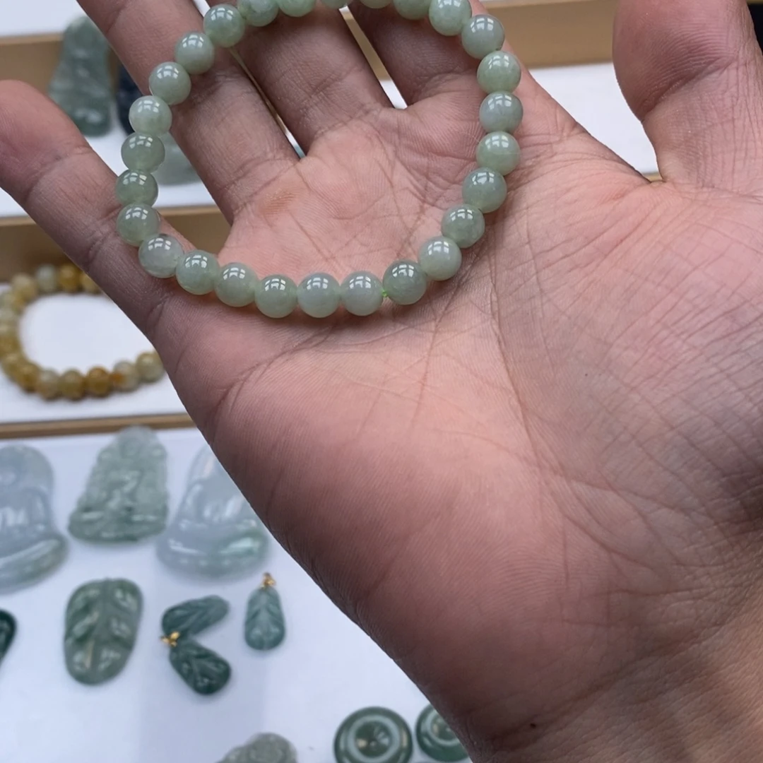 翡翠未镶嵌手链天然a货翡翠109
