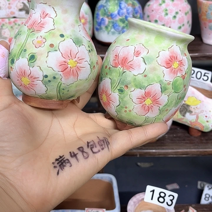 等***过手工制作多肉花盆