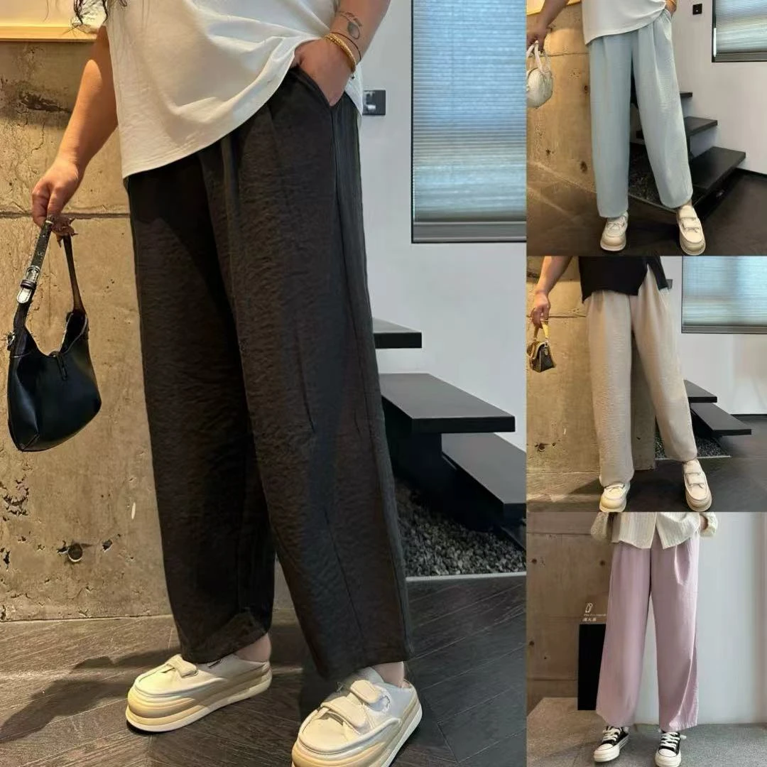 断码捡漏~云栖竹涧 / 松弛感九分奶皮裤12234花契大码200斤胖mm