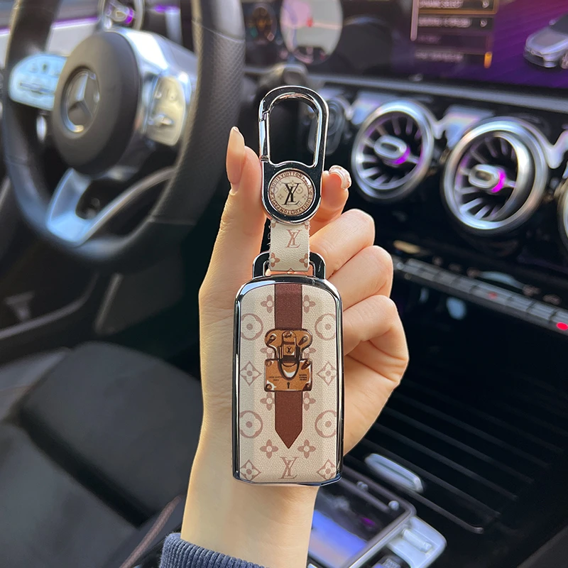 适用广汽三菱欧蓝德钥匙套专用劲炫ASX奕歌翼神高档车壳包扣男女