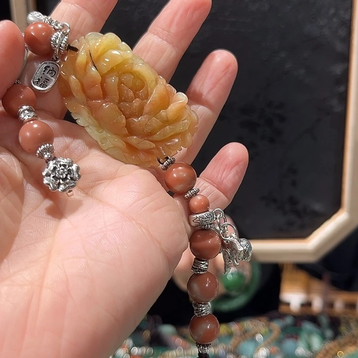 未镶嵌岫玉毛衣链