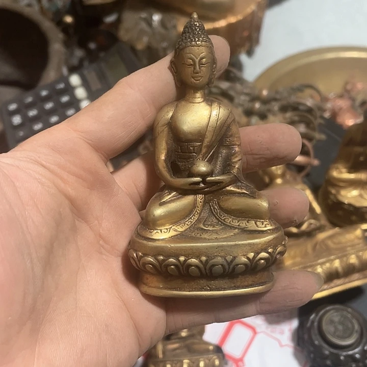 小**?二手铜佛像，默认微瑕