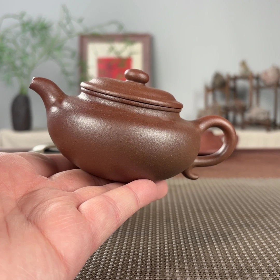 紫砂茶壶微瑕黄龙山原矿紫砂壶
