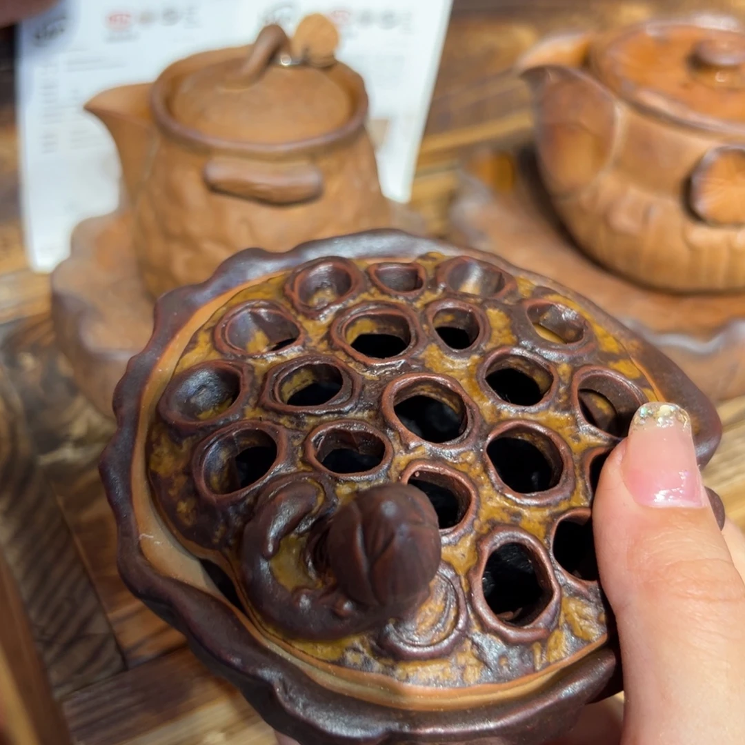 裸烧老岩泥原矿茶具