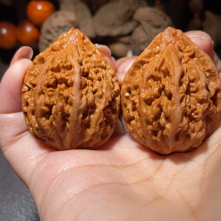 把件文玩核桃东北楸子小雪96