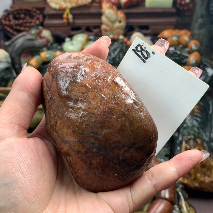 岫岩河磨玉（透闪石质玉）手把未镶嵌