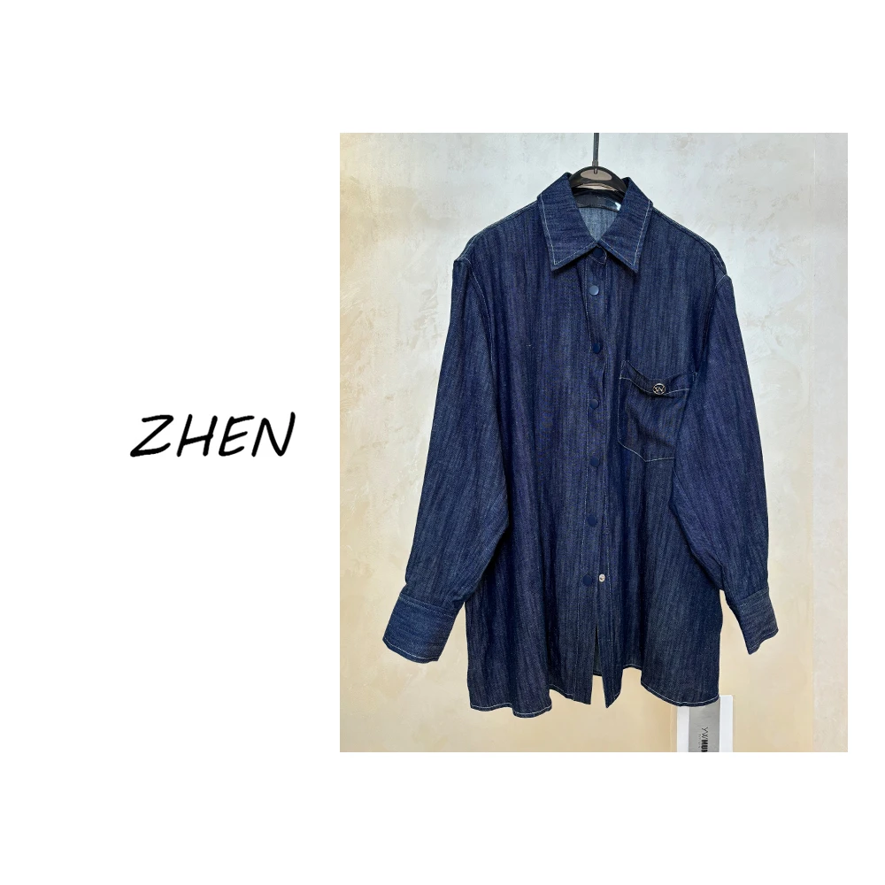 【ZHEN】F04508 2025新款衬衫显瘦时尚百搭设计师轻奢款