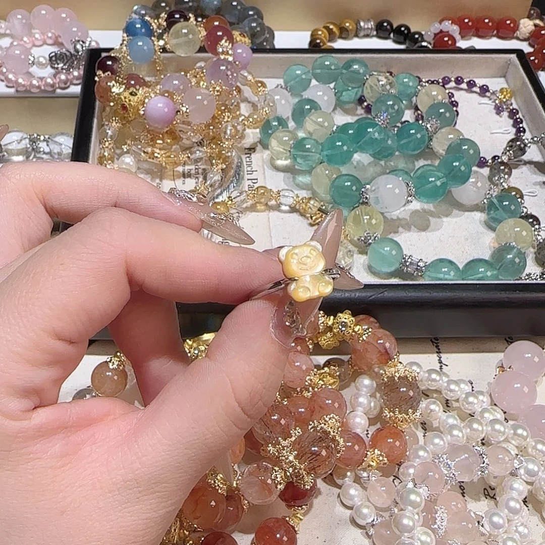 水晶手链未镶嵌吧