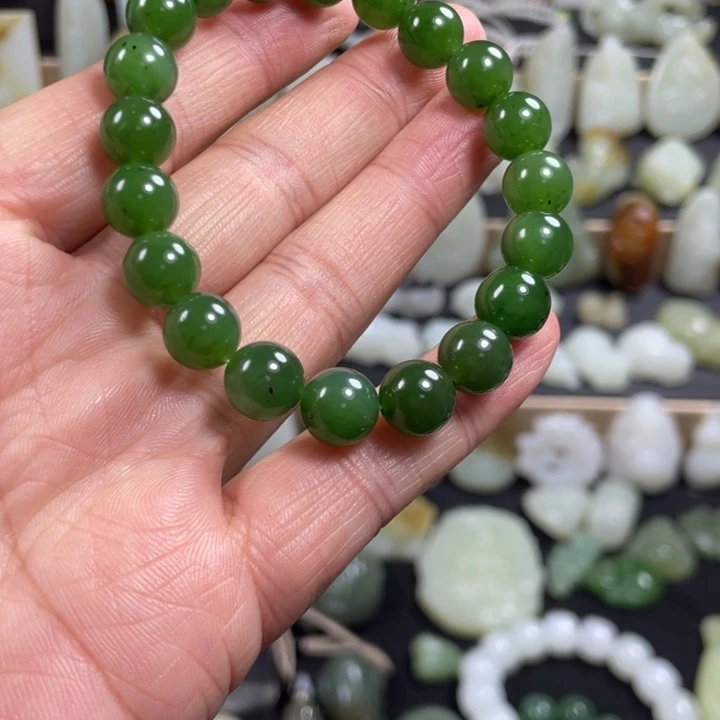 和田玉（碧玉）未镶嵌手链