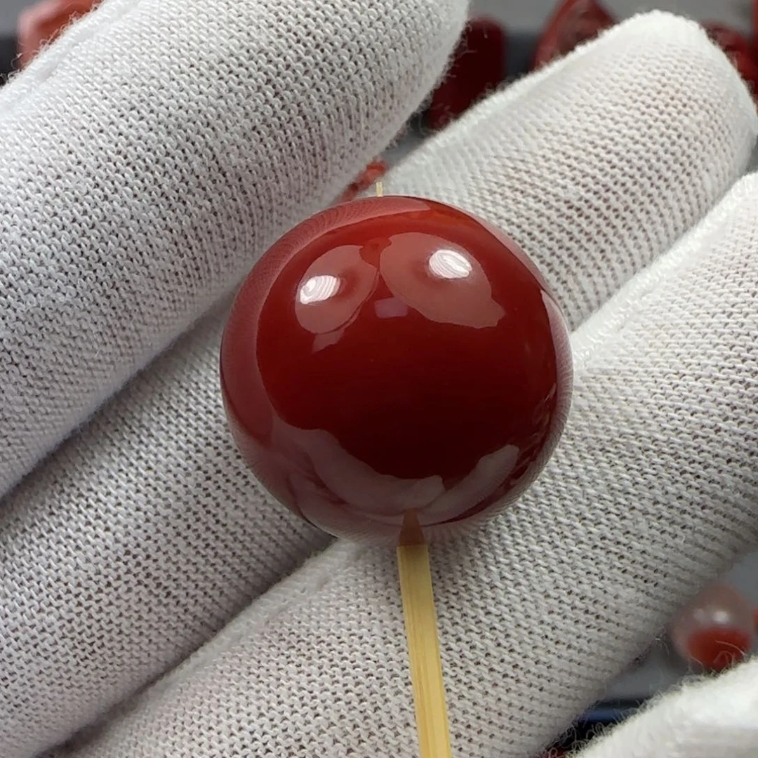 南红玛瑙珠子18.3未镶嵌沧**水