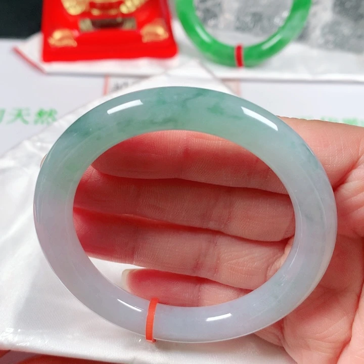 未镶嵌手镯翡翠  编号0161 圆条53
