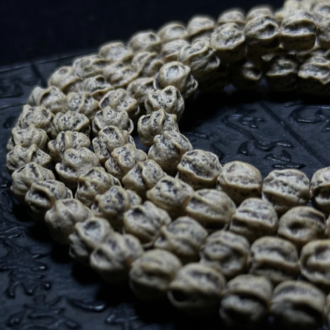 热振百香籽【恶灵】深坑多棱龙脊狂野高棱微切黄油皮百香长串108