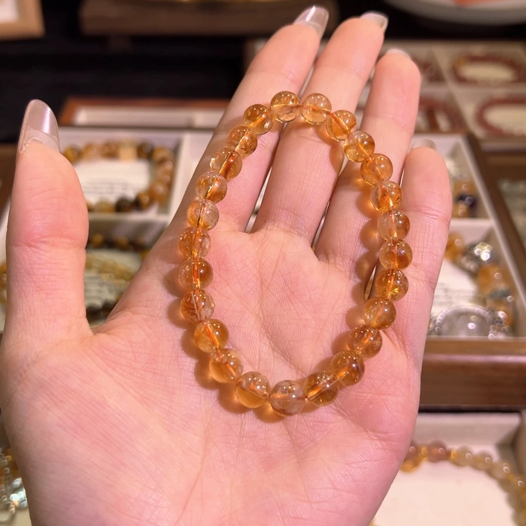 水晶手链未镶嵌黄塔晶